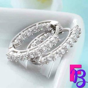 925 Silver Inside Out Huggie Earrings